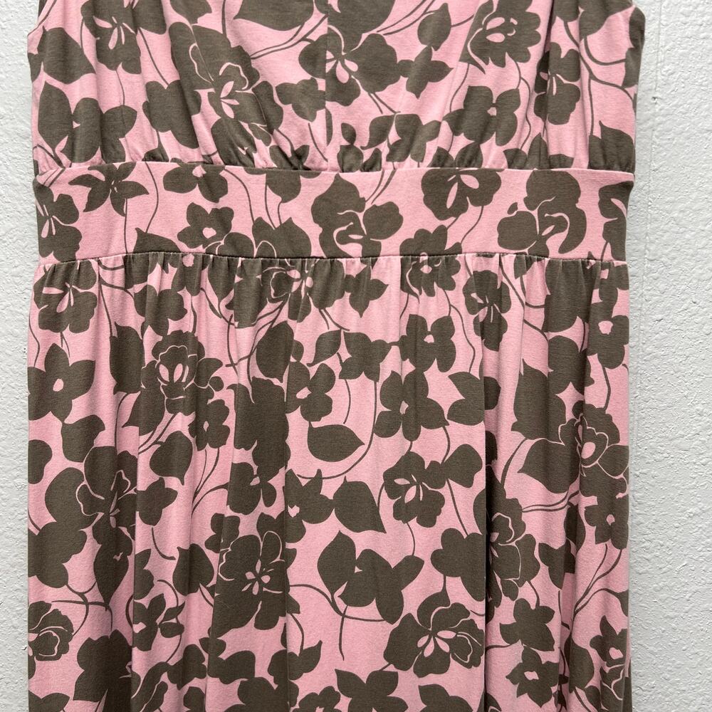 Garnet Hill Floral Babydoll Midi Dress Womens Large Stretch Fairy Cottagecore - Picture 10 of 15